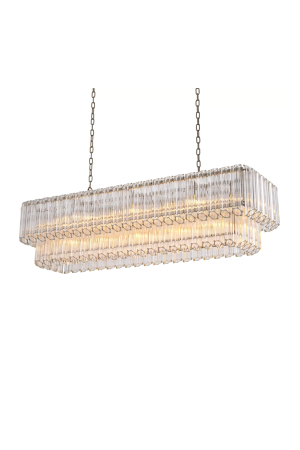 Clear Glass Tubes Chandelier | Eichholtz Vittoria | Eichholtz Miami