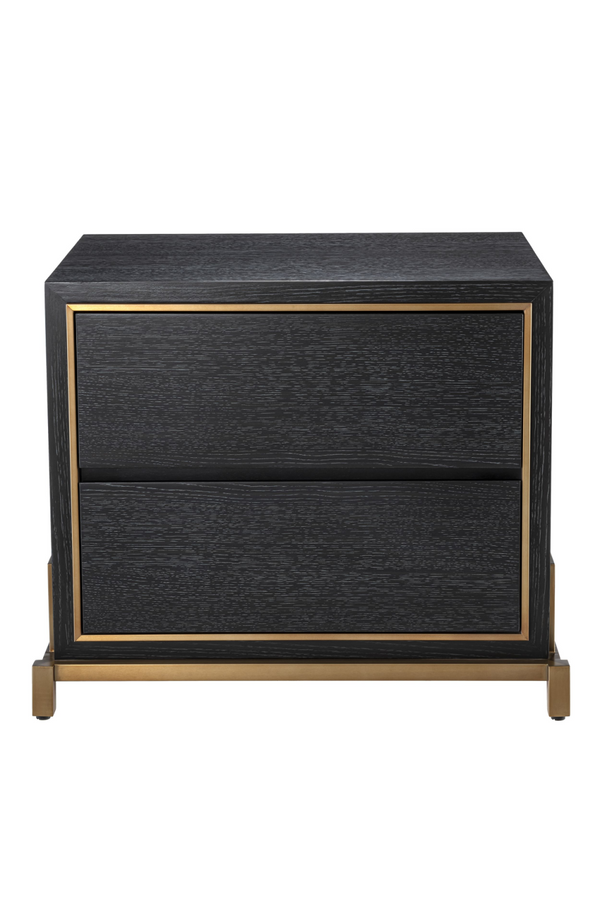 Charcoal Oak Bedside Table | Eichholtz Hazel | Eichholtz Miami