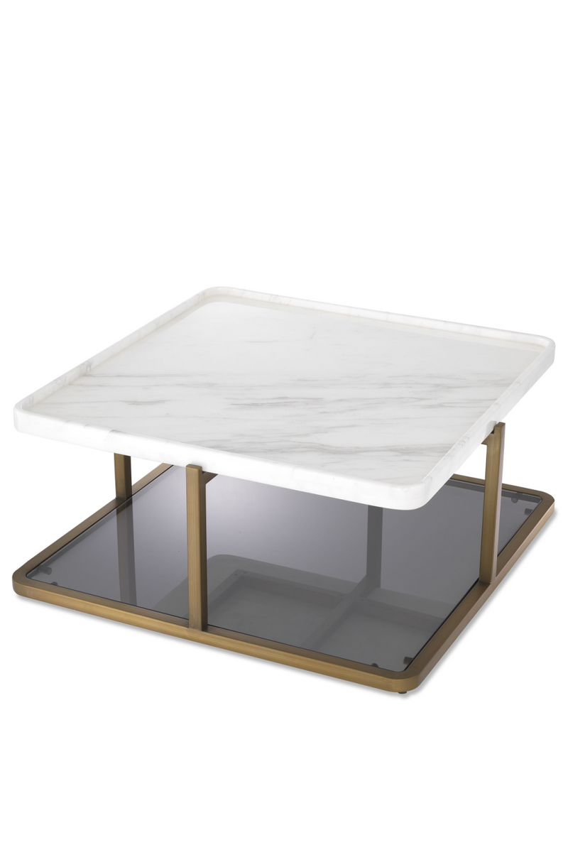 Square White Marble Coffee Table | Eichholtz Grant | Eichholtz Miami