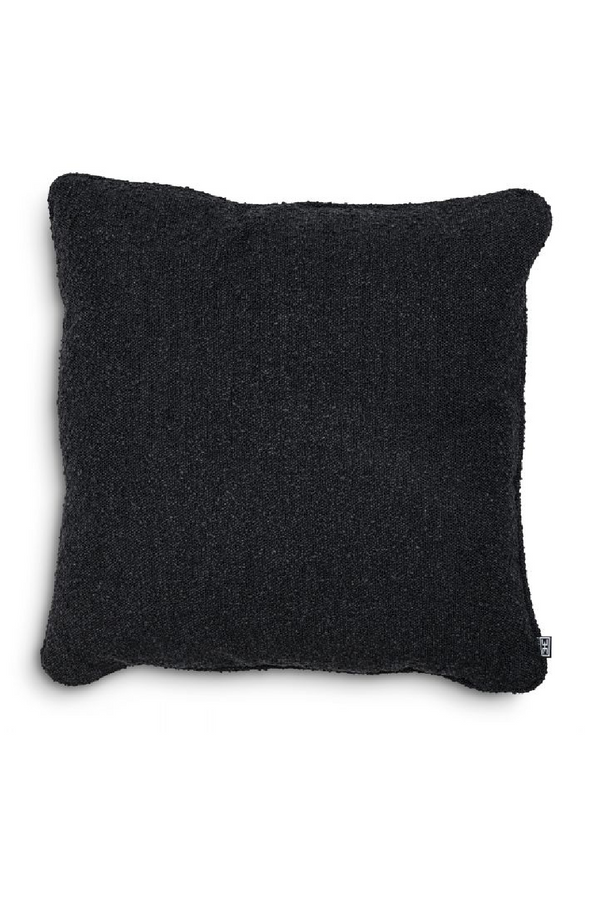 Black Round Corner Cushion | Eichholtz Bouclé | Eichholtzmiami.com