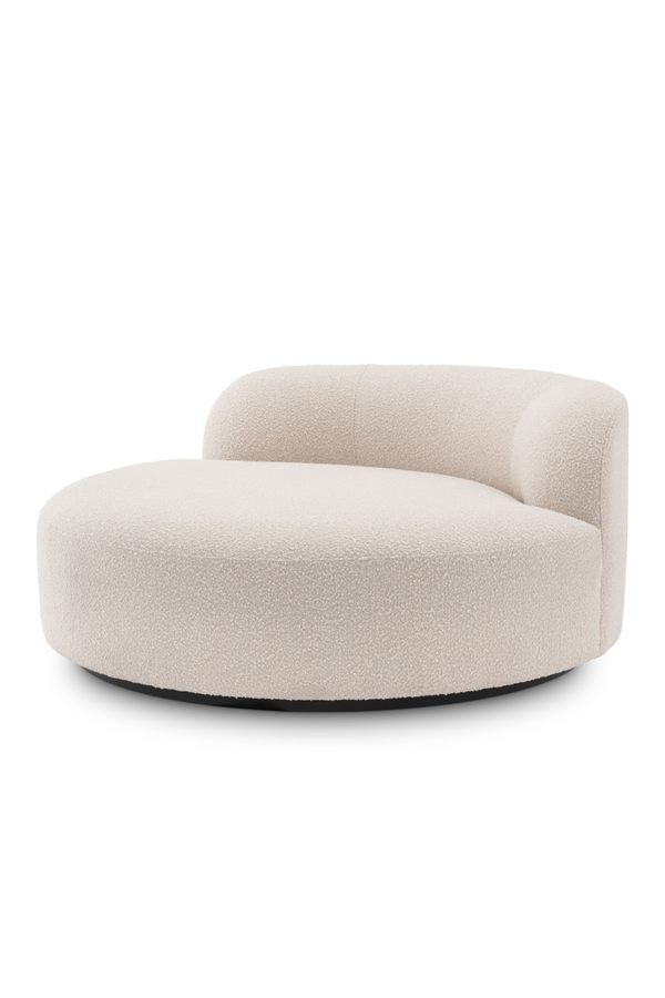 Cream Bouclé Round Sofa | Eichholtz Björn | Eichholtzmiami.com