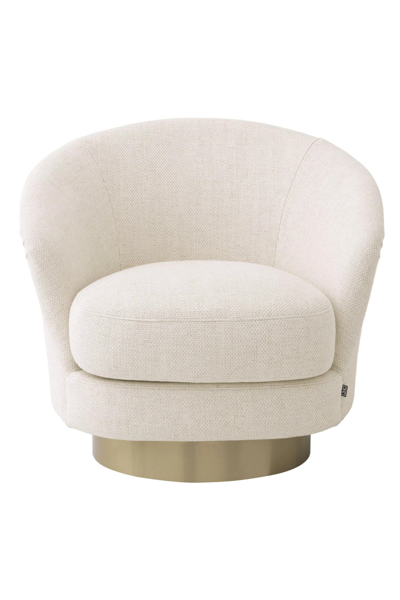 Cream Sloped Swivel Chair | Eichholtz Cervo | Eichholtzmiami.com