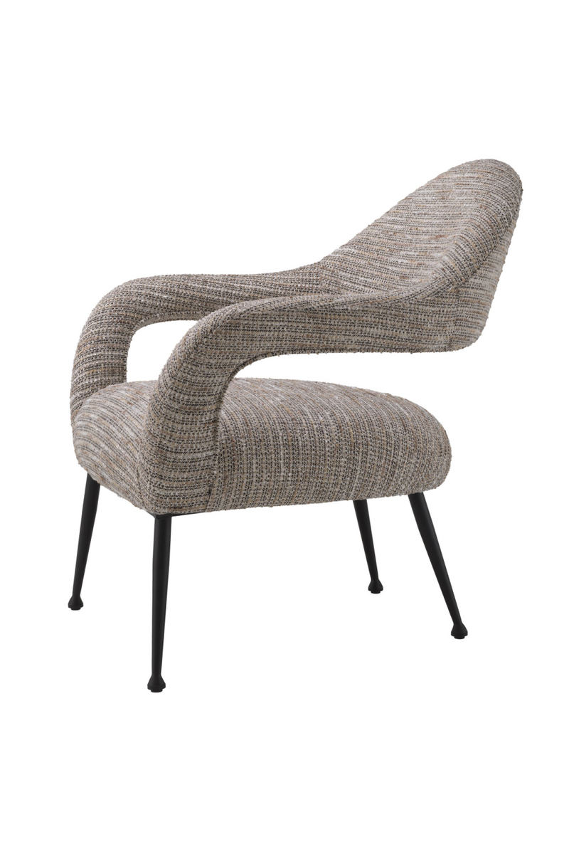 Beige Upholstery Black Leg Accent Chair | Eichholtz Lombardi | Eichholtzmiami.com