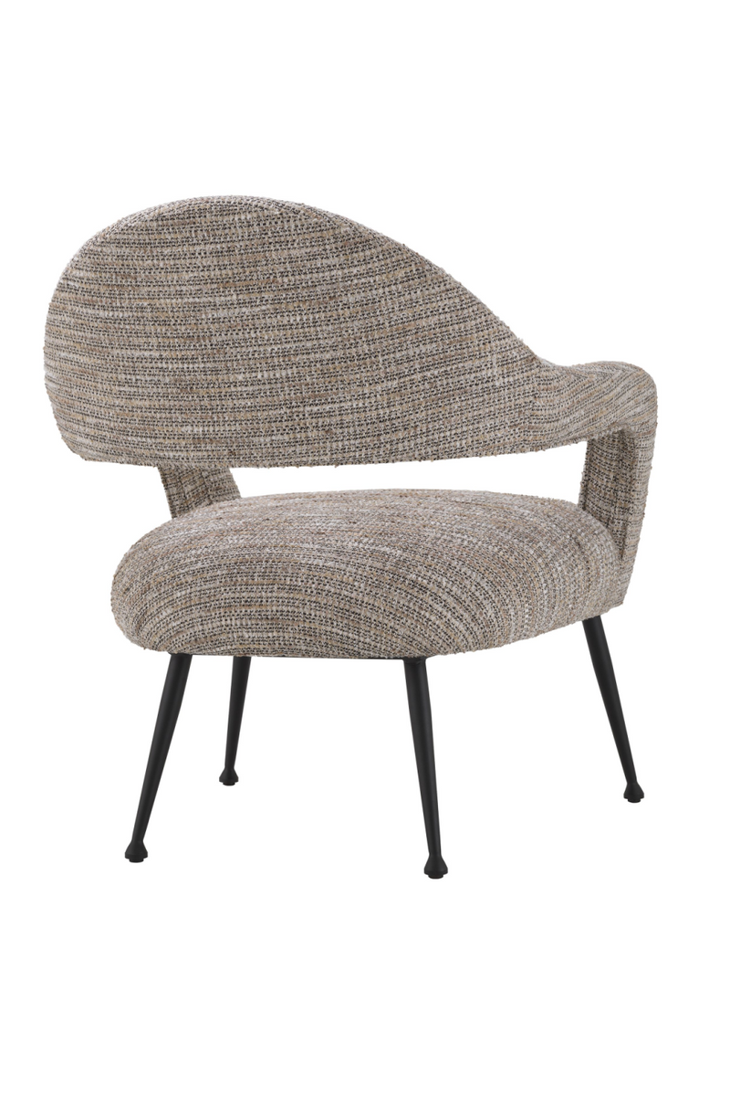 Beige Upholstery Black Leg Accent Chair | Eichholtz Lombardi | Eichholtzmiami.com