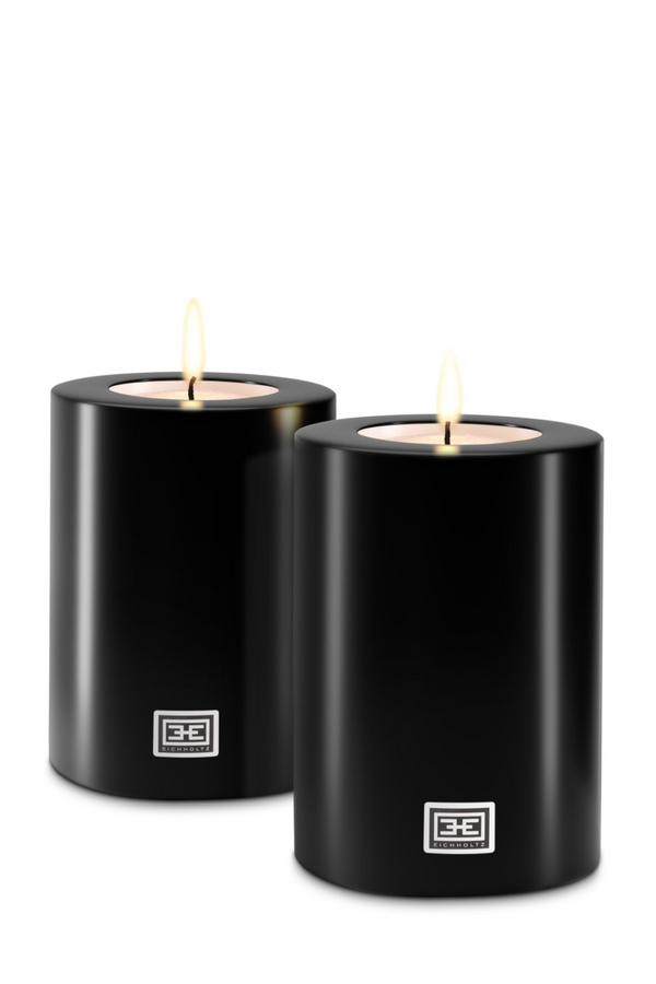 Black Artificial Candle Set (2) XS | Eichholtz | Eichholtz Miami