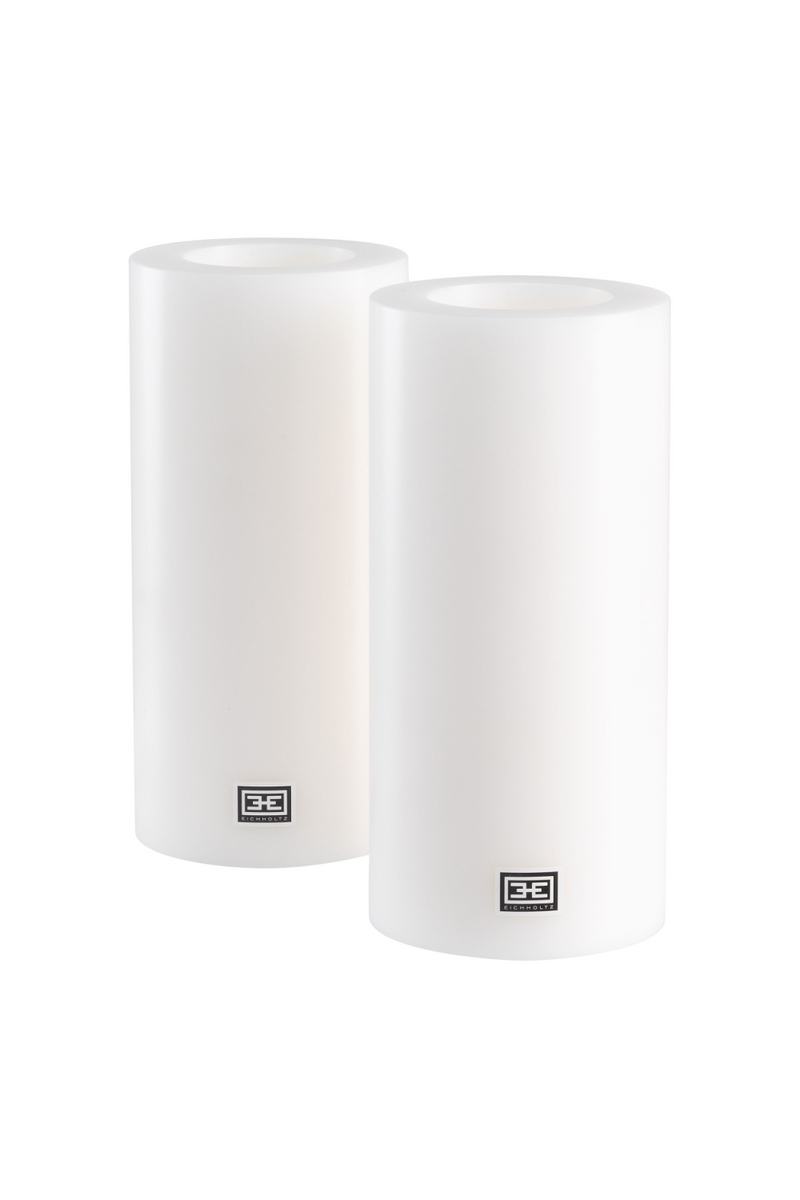 White Artificial Candle - S (set of 2) | Eichholtz | Eichholtz Miami