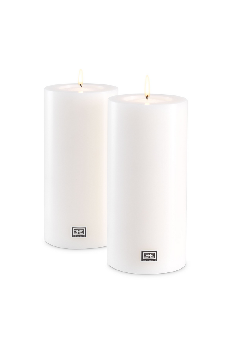 White Artificial Candle - S (set of 2) | Eichholtz | Eichholtz Miami