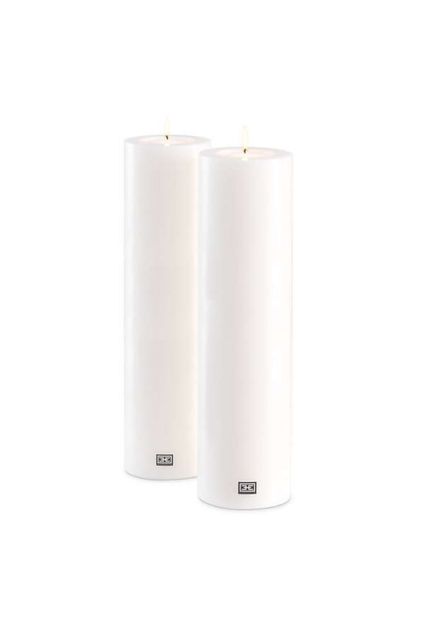 White  Artificial Candle - L (set of 2) | Eichholtz | Eichholtz Miami