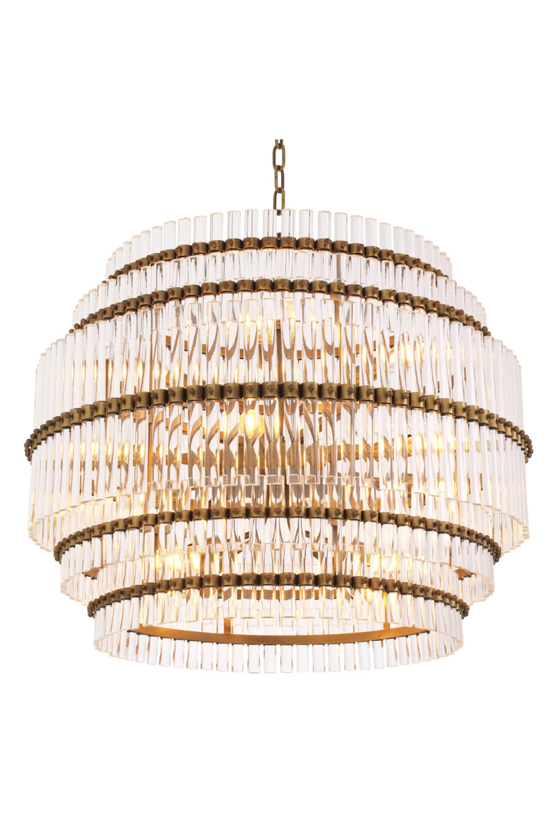 Tiered Glass Tubes Chandelier | Eichholtz Scottsdale | Eichholtz Miami