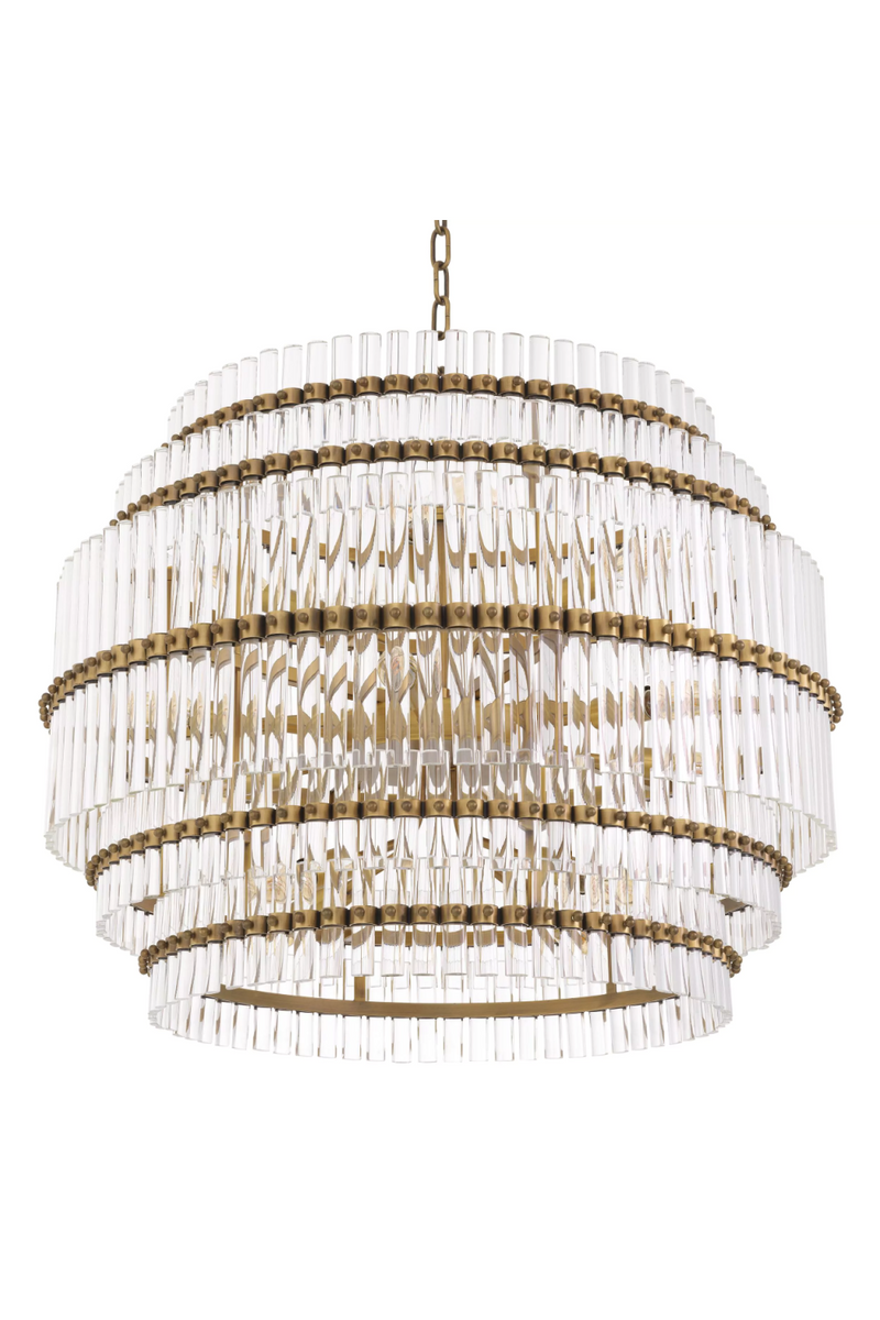 Tiered Glass Tubes Chandelier | Eichholtz Scottsdale | Eichholtz Miami