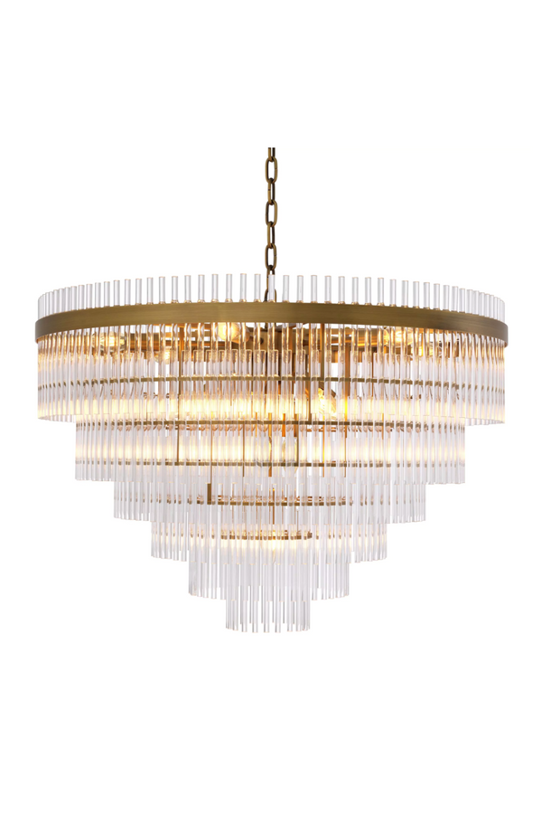 Cascading Glass Rods Chandelier | Eichholtz East | Eichholtz Miami