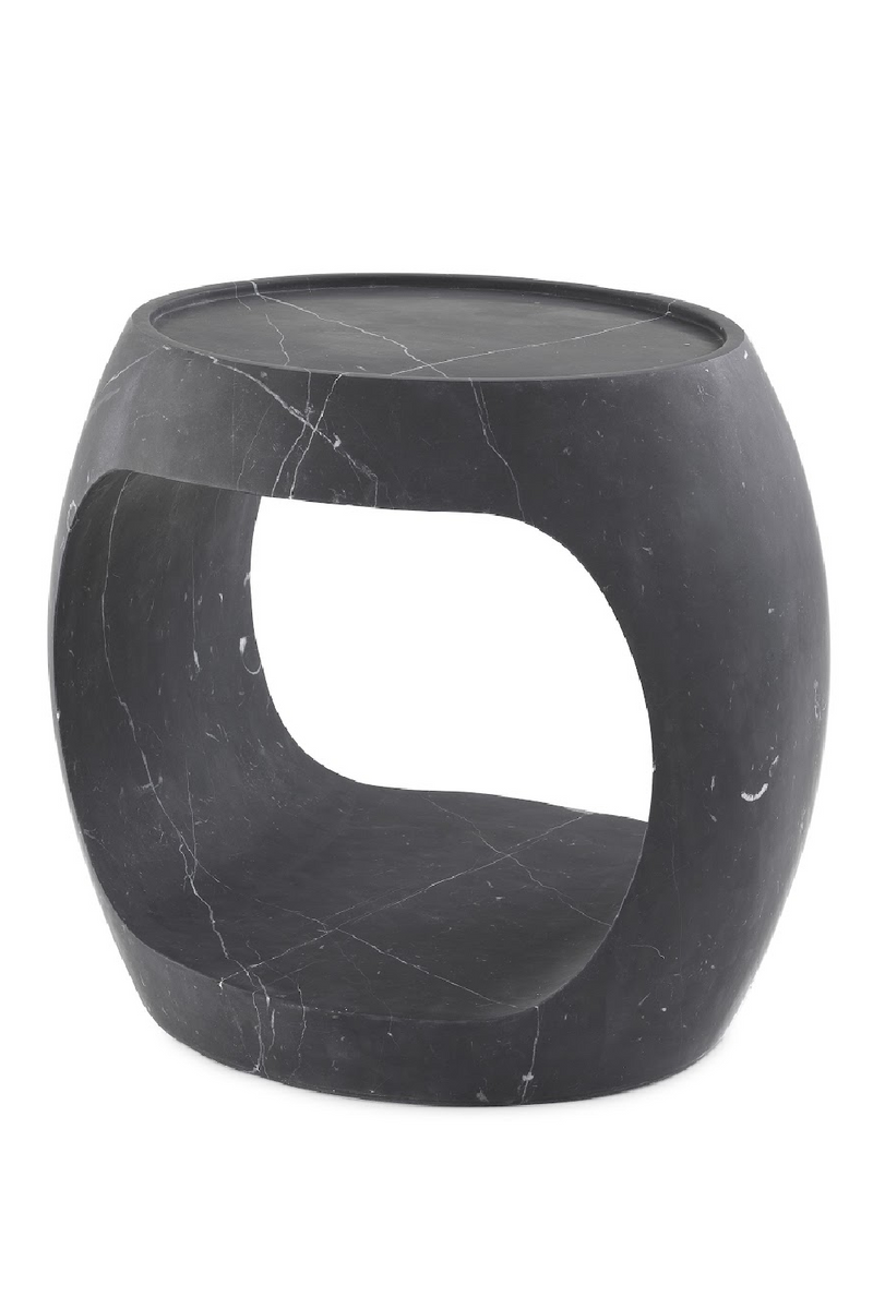 Black Marble Round Side Table | Eichholtz Clipper Low | Eichholtz Miami