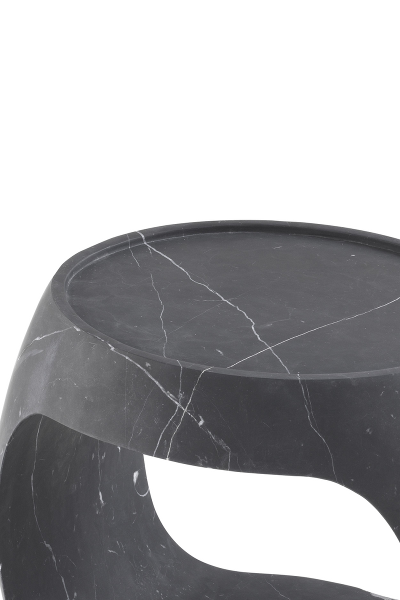 Black Marble Round Side Table | Eichholtz Clipper Low | Eichholtz Miami