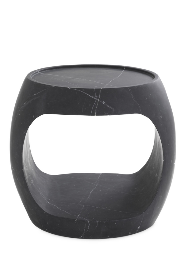 Black Marble Round Side Table | Eichholtz Clipper Low | Eichholtz Miami
