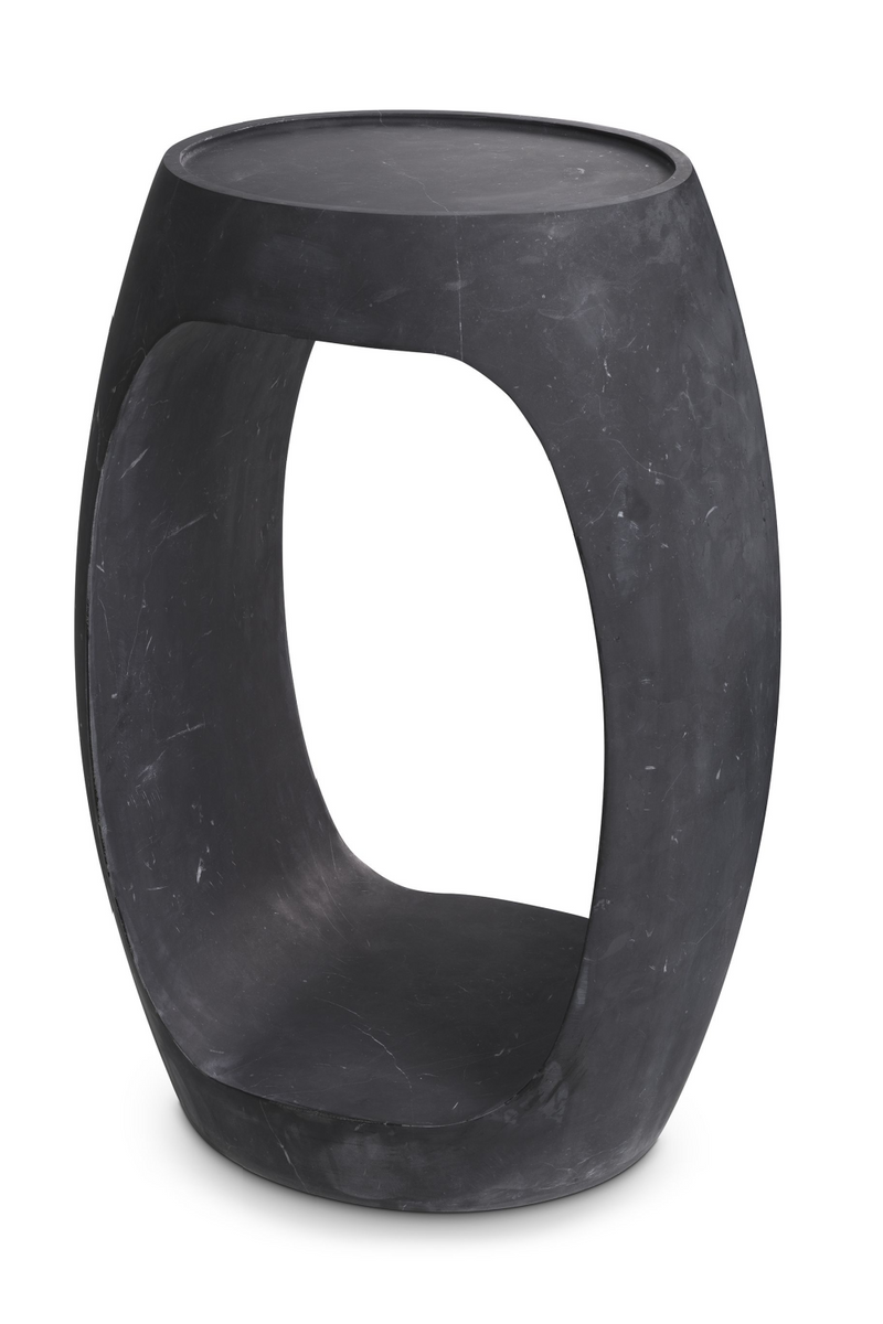 Black Marble Round Side Table | Eichholtz Clipper High | Eichholtz Miami