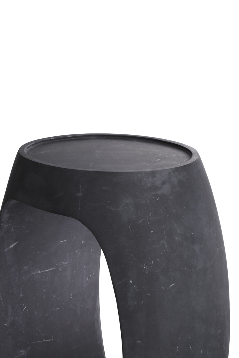 Black Marble Round Side Table | Eichholtz Clipper High | Eichholtz Miami