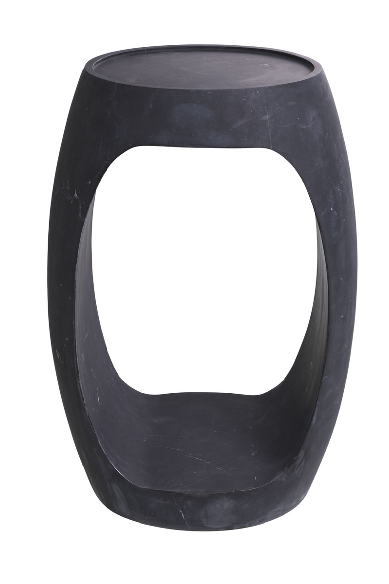 Black Marble Round Side Table | Eichholtz Clipper High | Eichholtz Miami