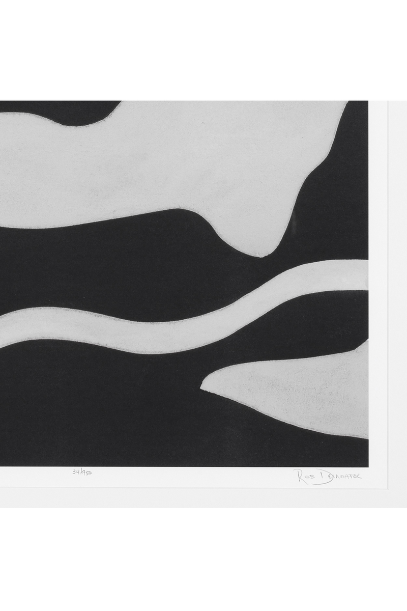 Abstract Monochrome Art Print | Eichholtz Litho: Tides in Sepia II