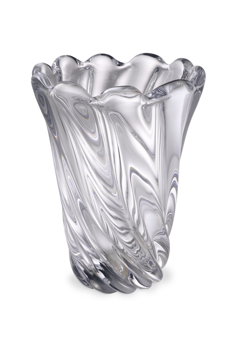 Clear Swirling Glass Vase | Eichholtz Contessa - S | Eichholtz Miami