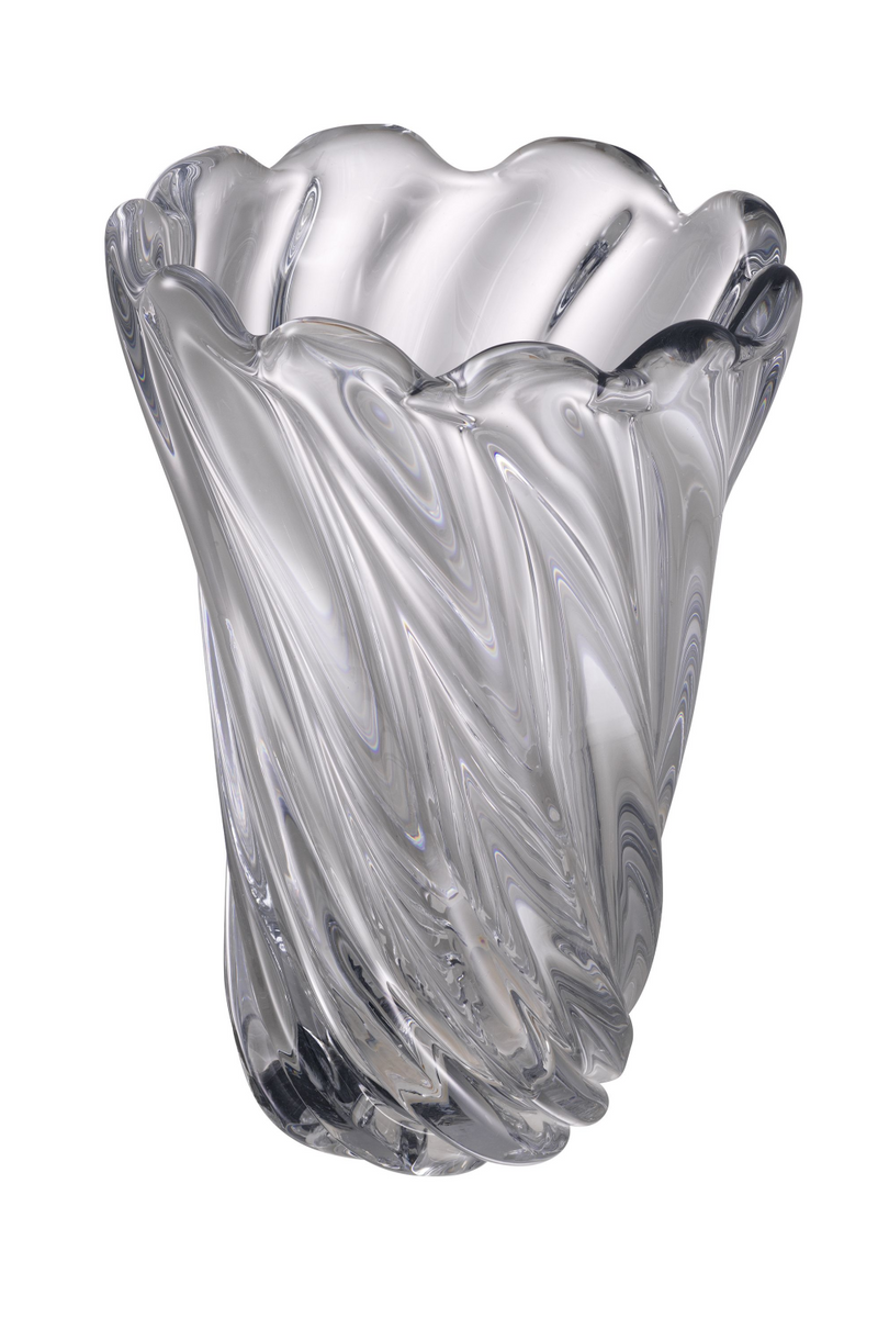 Clear Swirling Glass Vase | Eichholtz Contessa - L | Eichholtzmiami.com