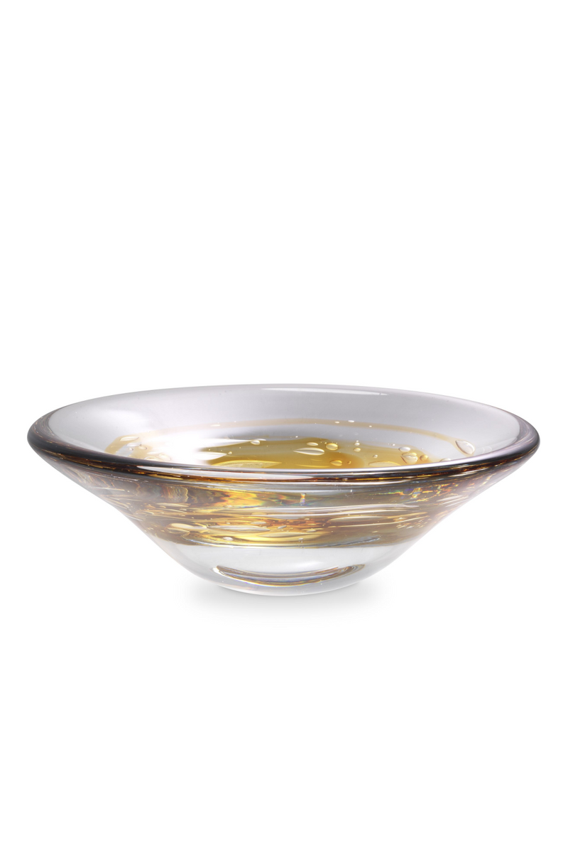 Yellow Swirl Glass Bowl | Eichholtz Arliss | Eichholtz Miami