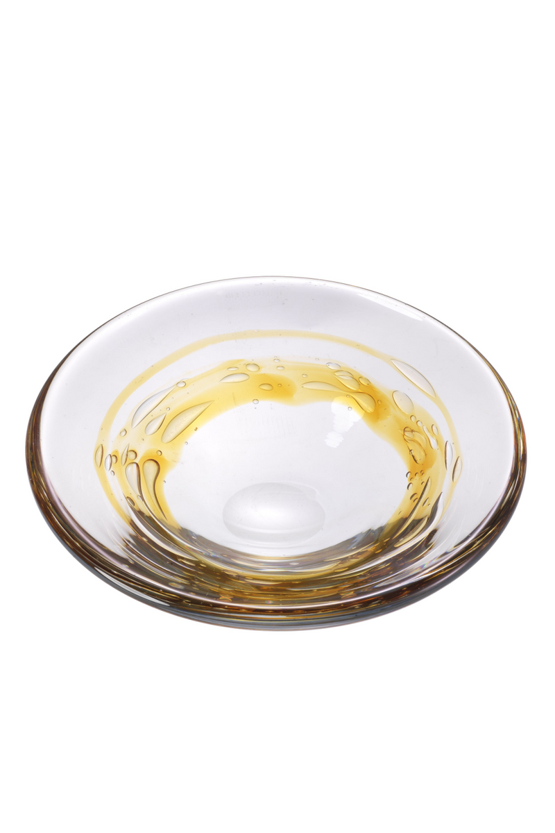 Yellow Swirl Glass Bowl | Eichholtz Arliss | Eichholtz Miami
