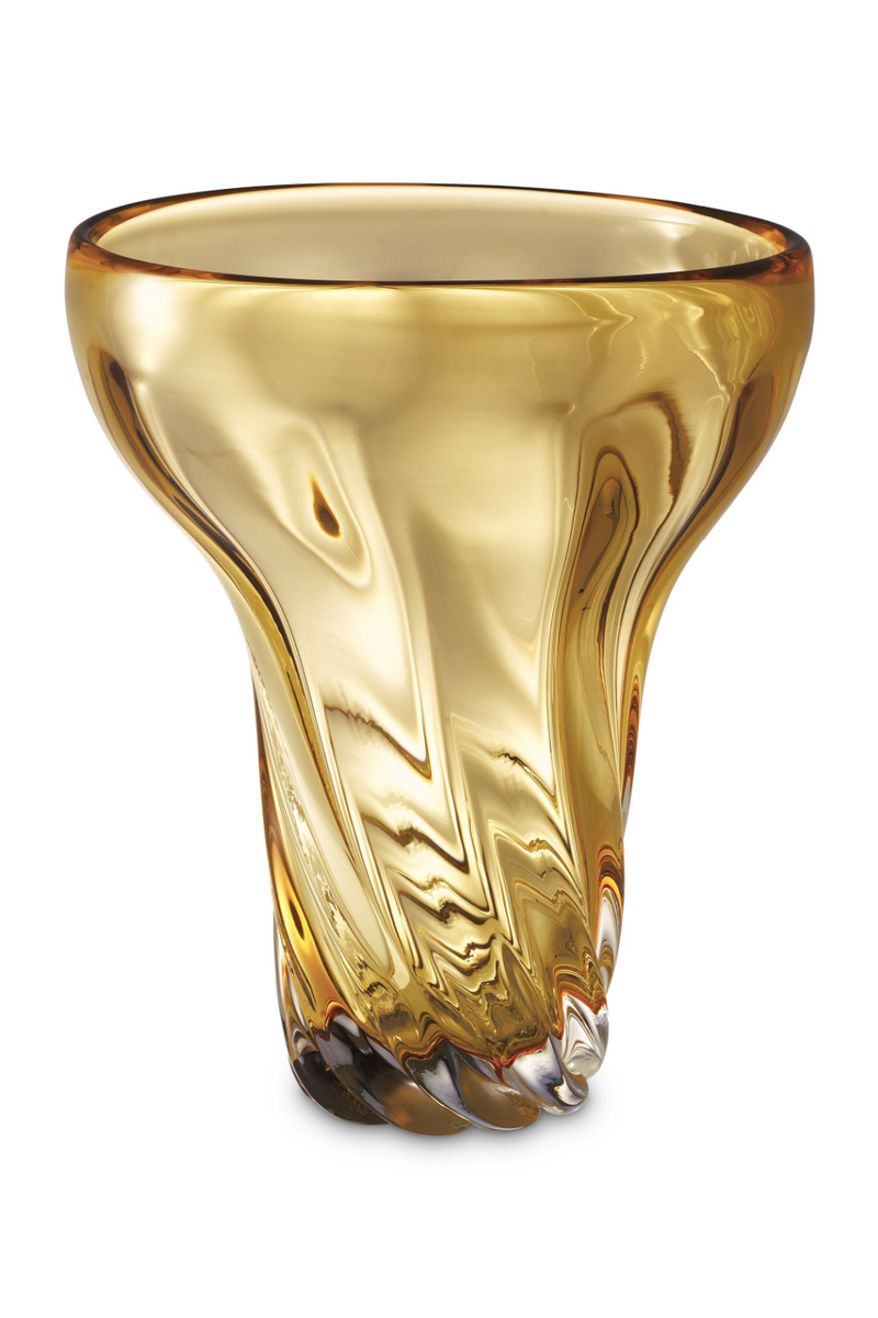 Yellow Hand-Blown Glass Vase | Eichholtz Angelia | Eichholtzmiami.com