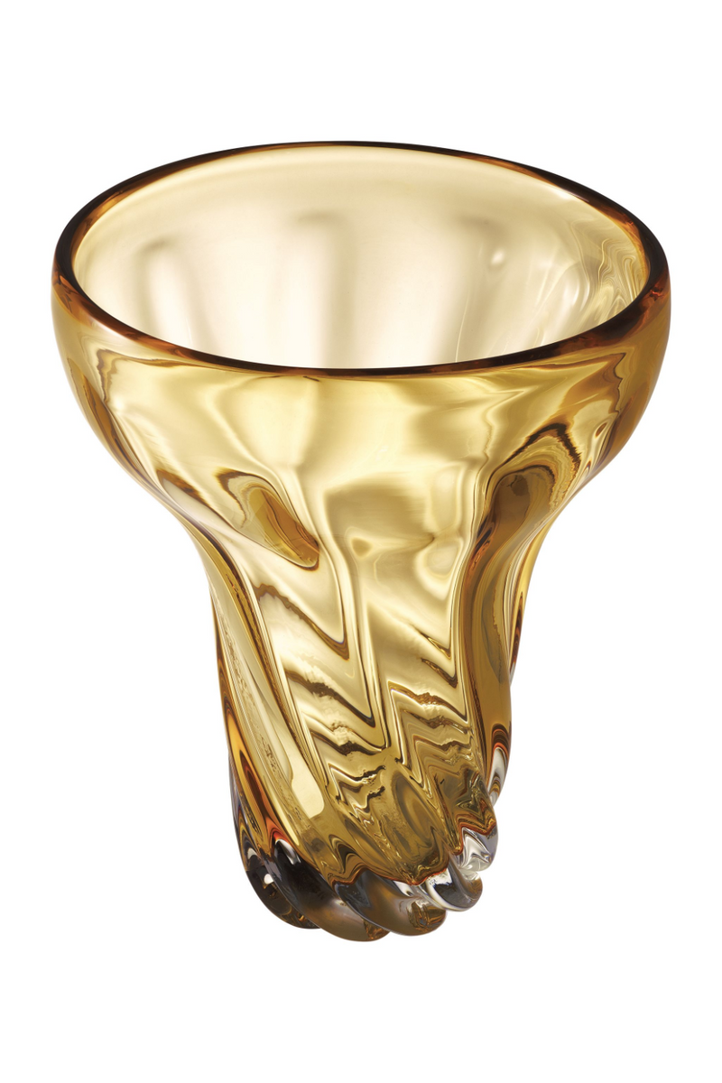 Yellow Hand-Blown Glass Vase | Eichholtz Angelia | Eichholtzmiami.com