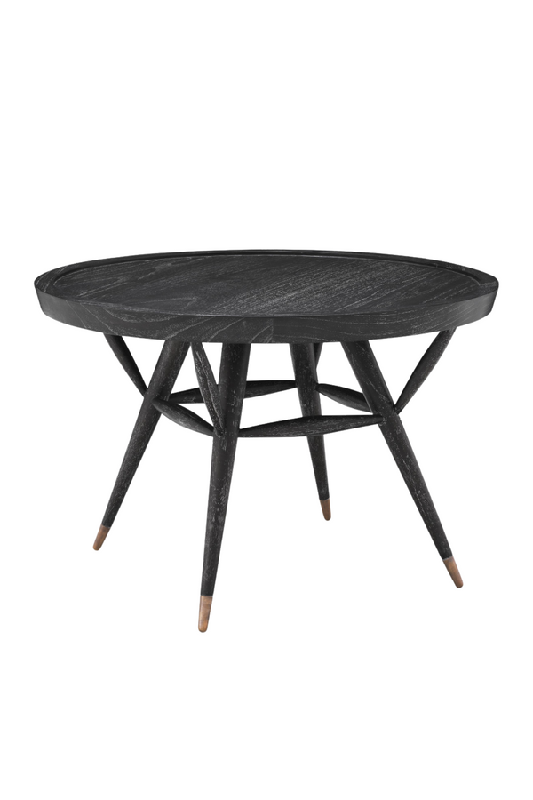 Black Wooden Round Side Table | Eichholtz Phoenix | Eichholtzmiami.com