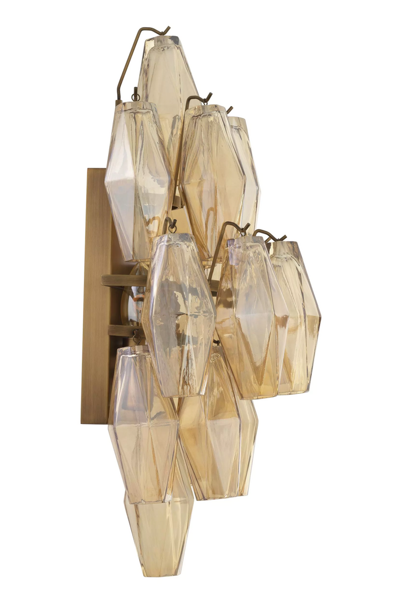 Diamond Amber Glass Wall Lamp | Eichholtz Benini | Eichholtz Miami