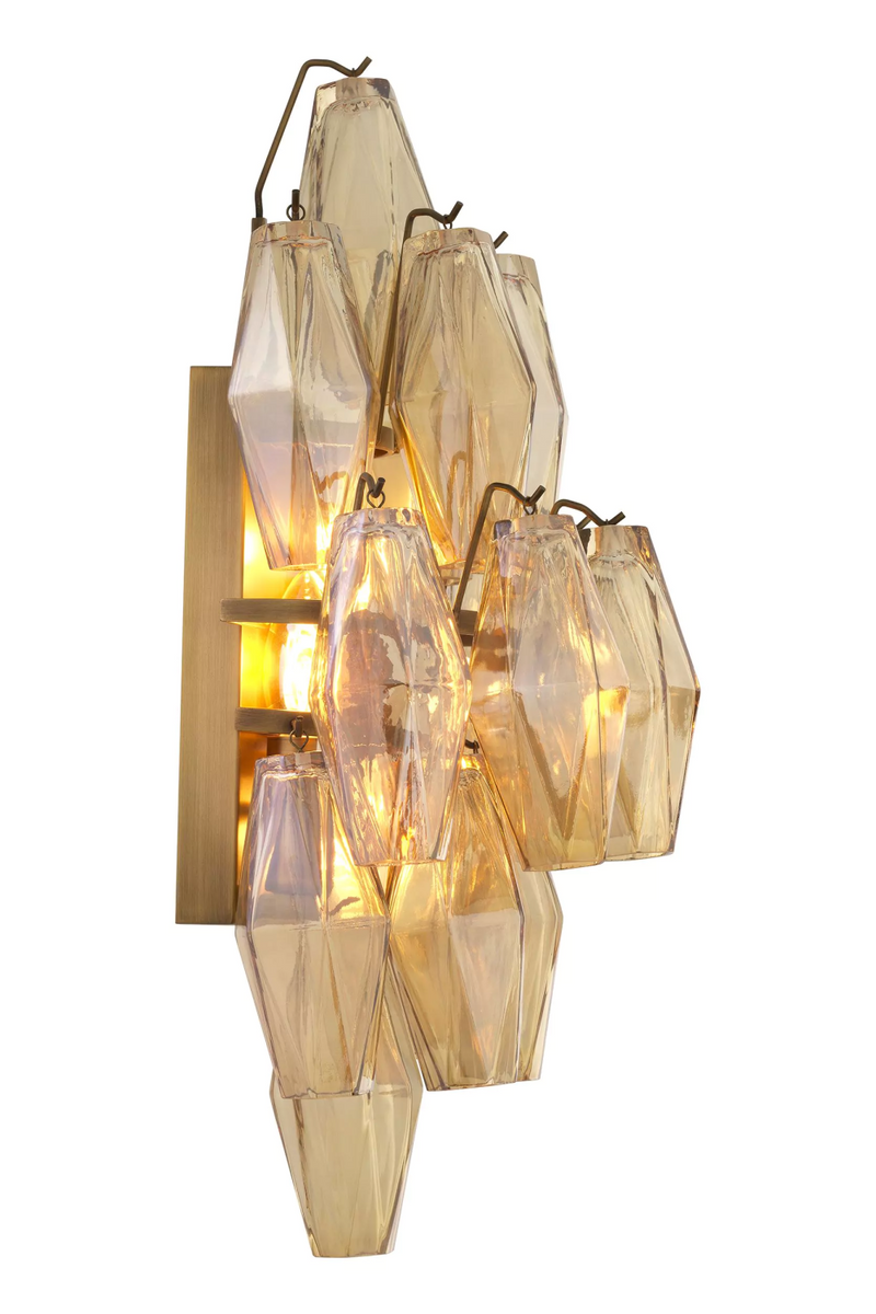 Diamond Amber Glass Wall Lamp | Eichholtz Benini | Eichholtz Miami