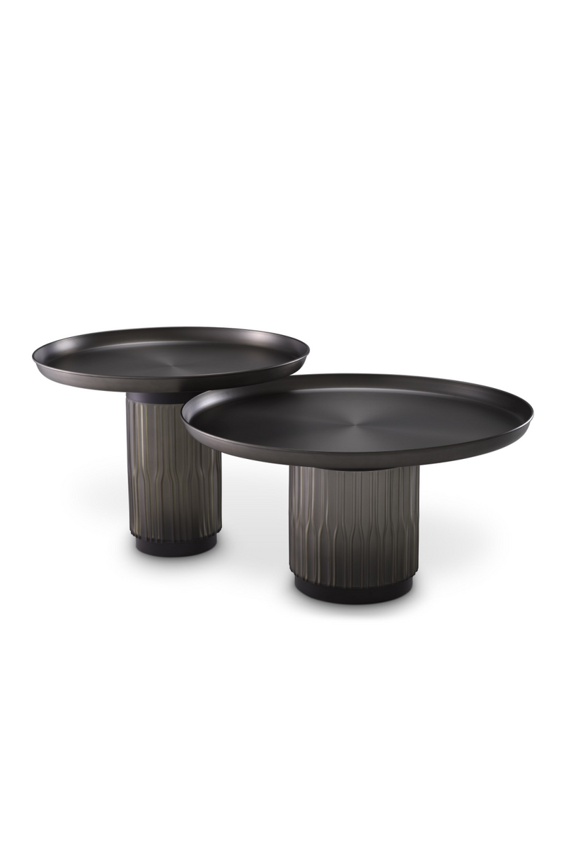 Black Gunmetal Coffee Table Set (2) | Eichholtz Zachary | Eichholtz Miami