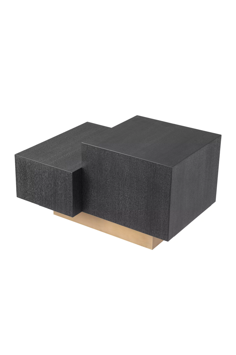 Geometrical Oak Veneer Side Table | Eichholtz Nerone | Eichholtz Miami