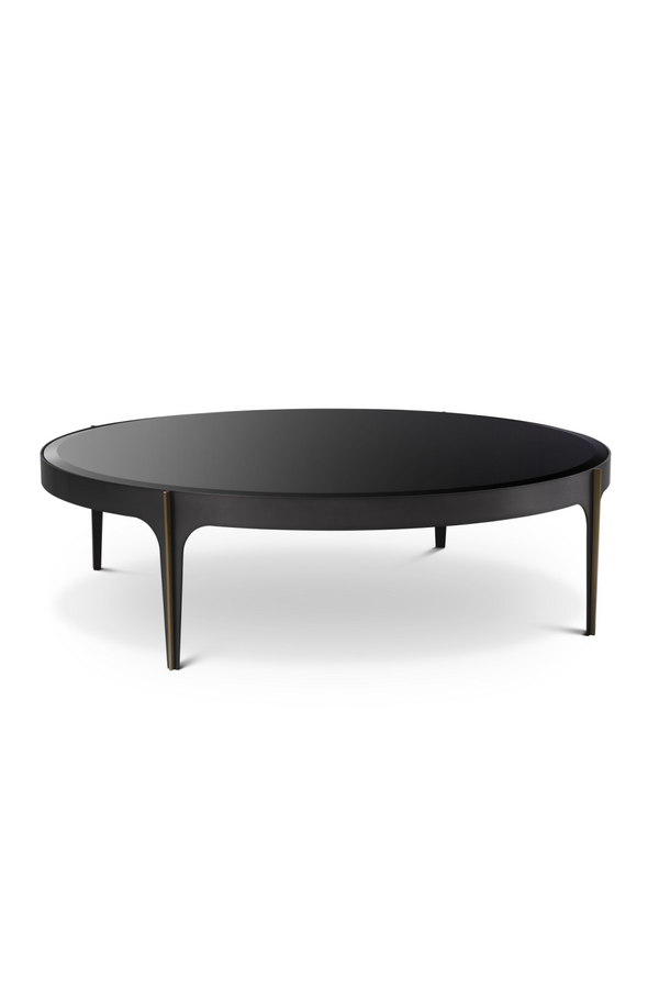 Bronze Frame Black Coffee Table | Eichholtz Artemisa - L | Eichholtz Miami