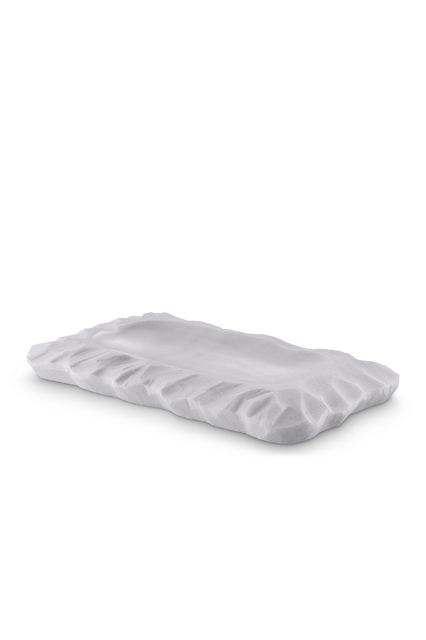 Honed White Marble Tray | Eichholtz Mauro | Eichholtzmiami.com