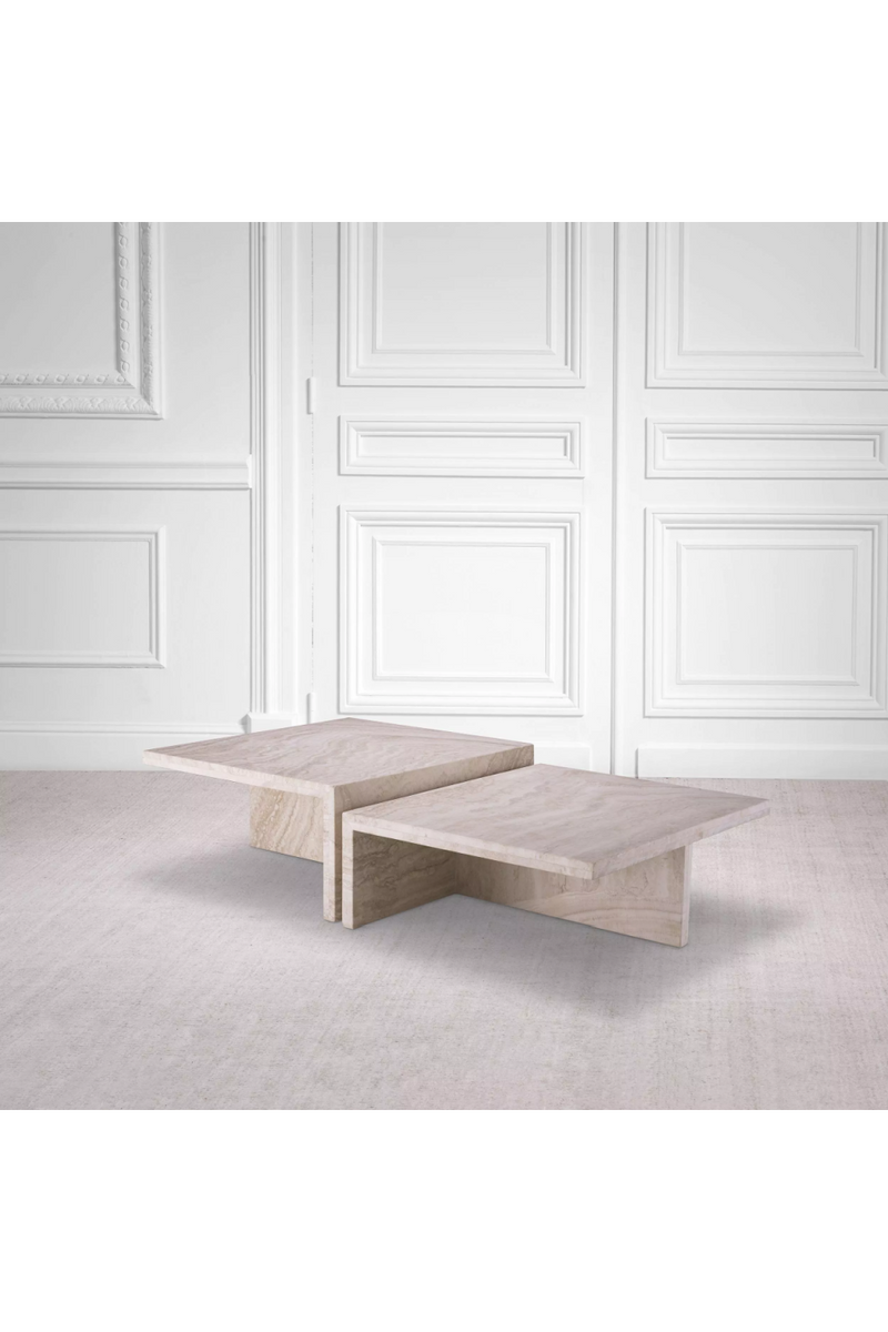 Minimalist Travertine Coffee Table | Eichholtz Amara | Eichholtzmiami.com