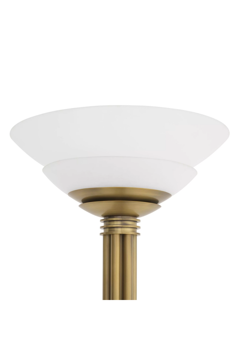 White Glass Bowl Floor Lamp | Eichholtz Figaro | Eichholtzmiami.com