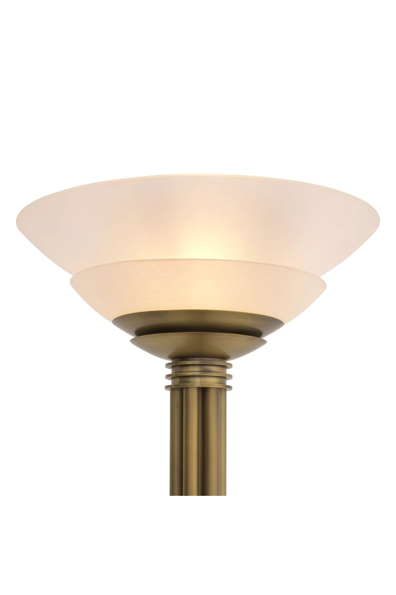 White Glass Bowl Floor Lamp | Eichholtz Figaro | Eichholtzmiami.com