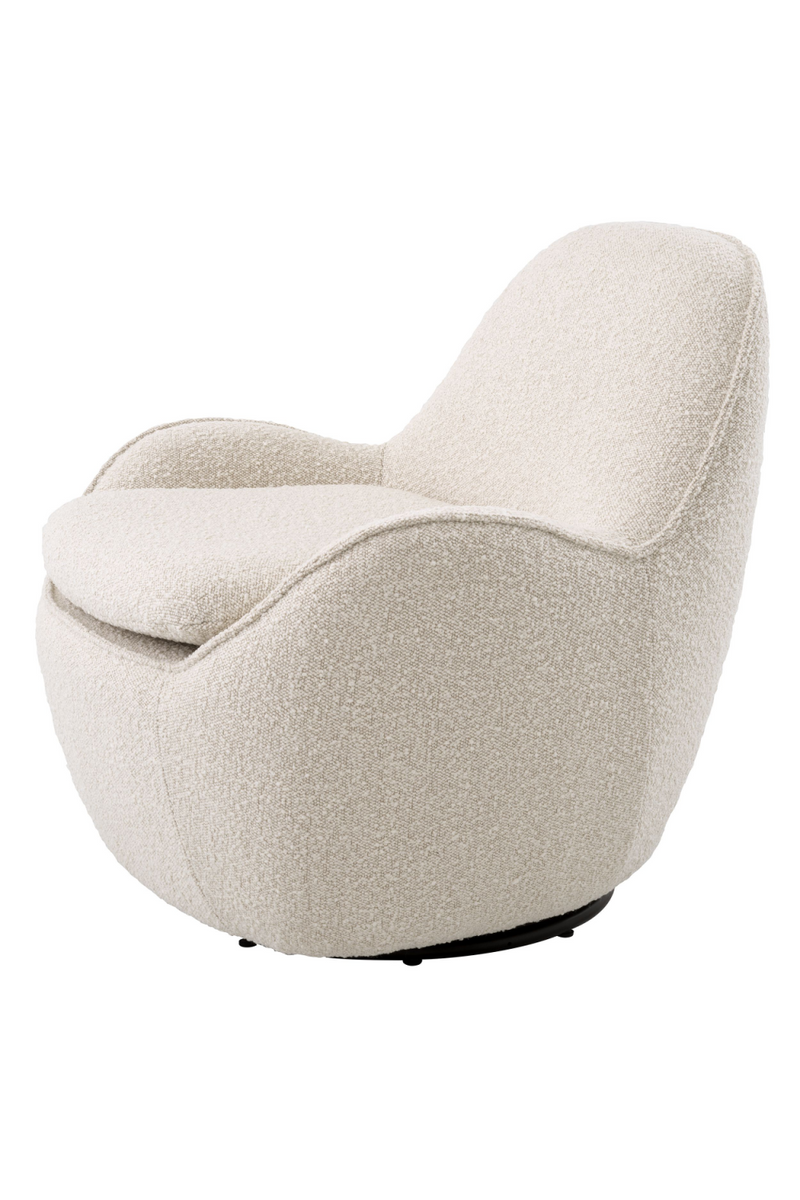 Bouclé Upholstered Swivel Chair | Eichholtz Cupido | Eichholtzmiami.com