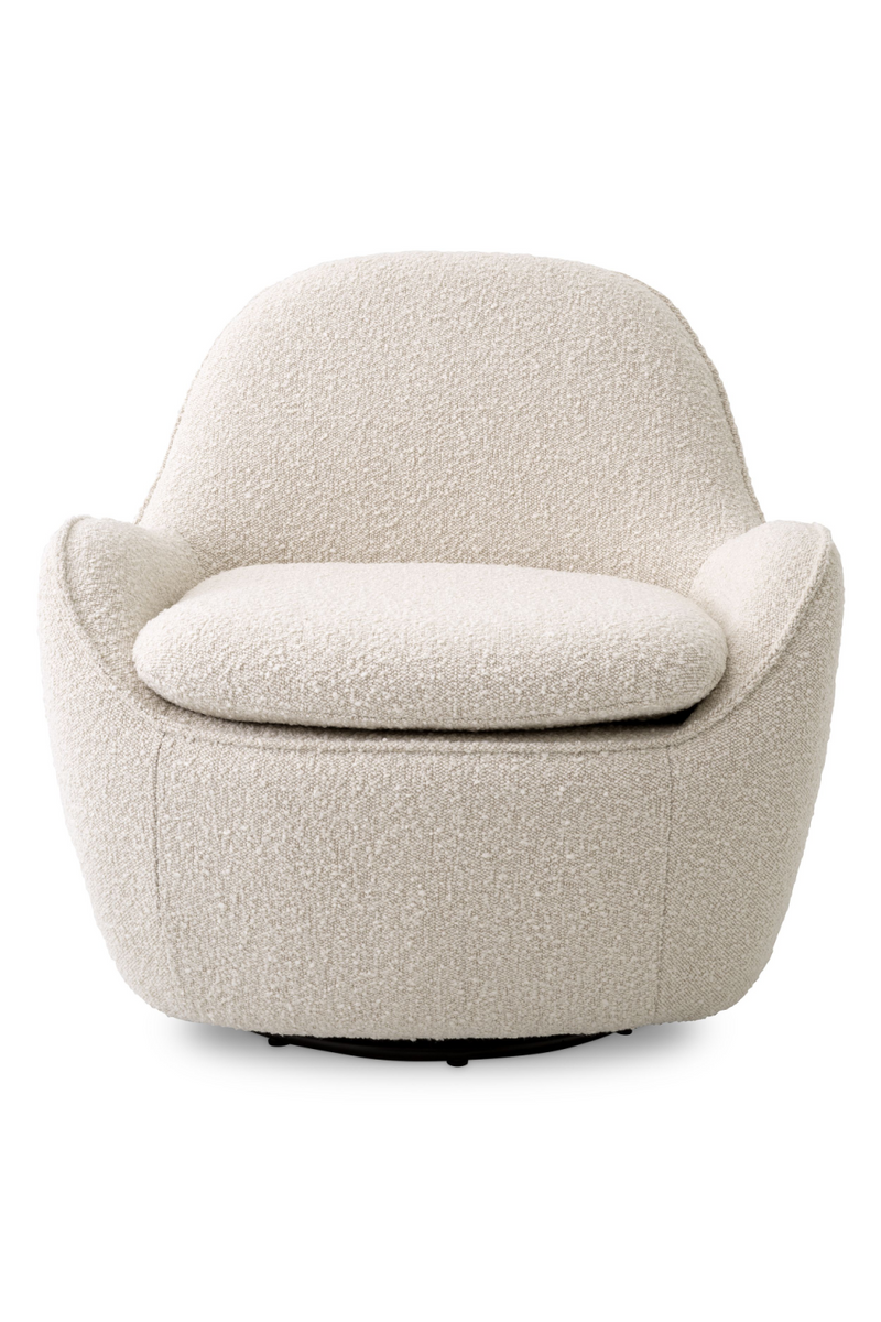 Bouclé Upholstered Swivel Chair | Eichholtz Cupido | Eichholtzmiami.com