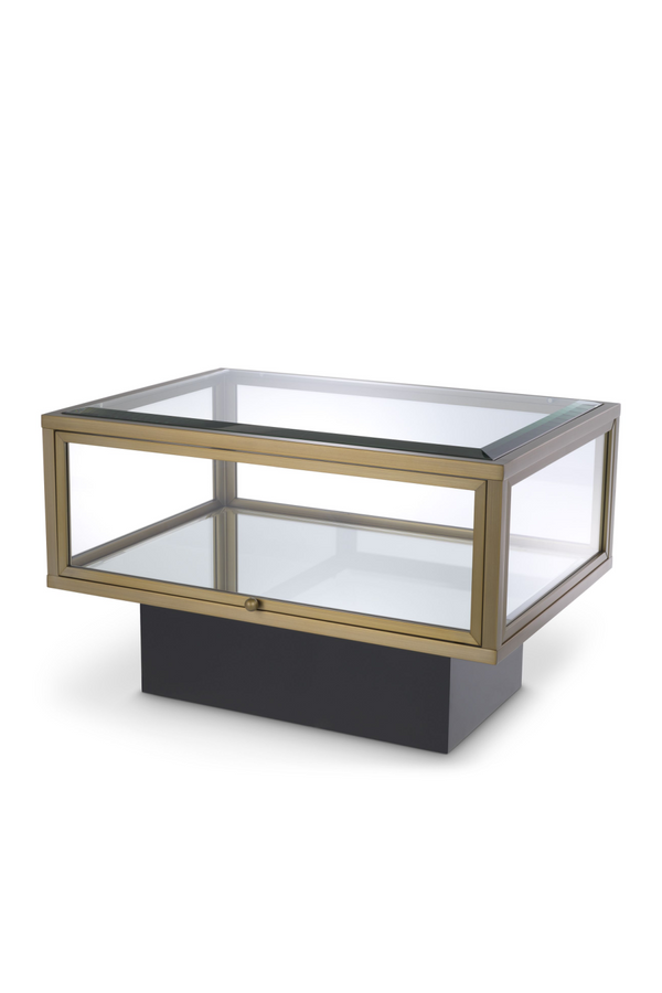 Brass Framed Glass Side Table | Eichholtz Ryan | Eichholtzmiami.com