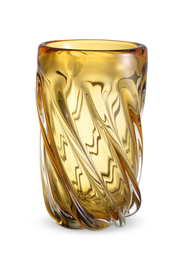 Yellow Hand-Blown Glass Vase | Eichholtz Angelito - L | Eichholtz Miami