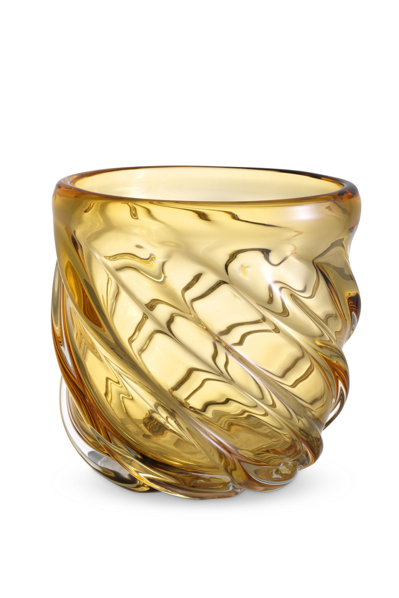 Yellow Hand-Blown Glass Vase | Eichholtz Angelito - S | Eichholtz Miami