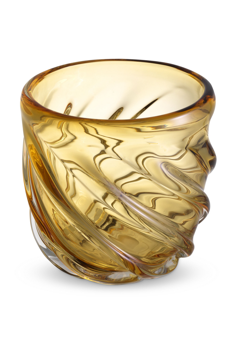 Yellow Hand-Blown Glass Vase | Eichholtz Angelito - S | Eichholtz Miami