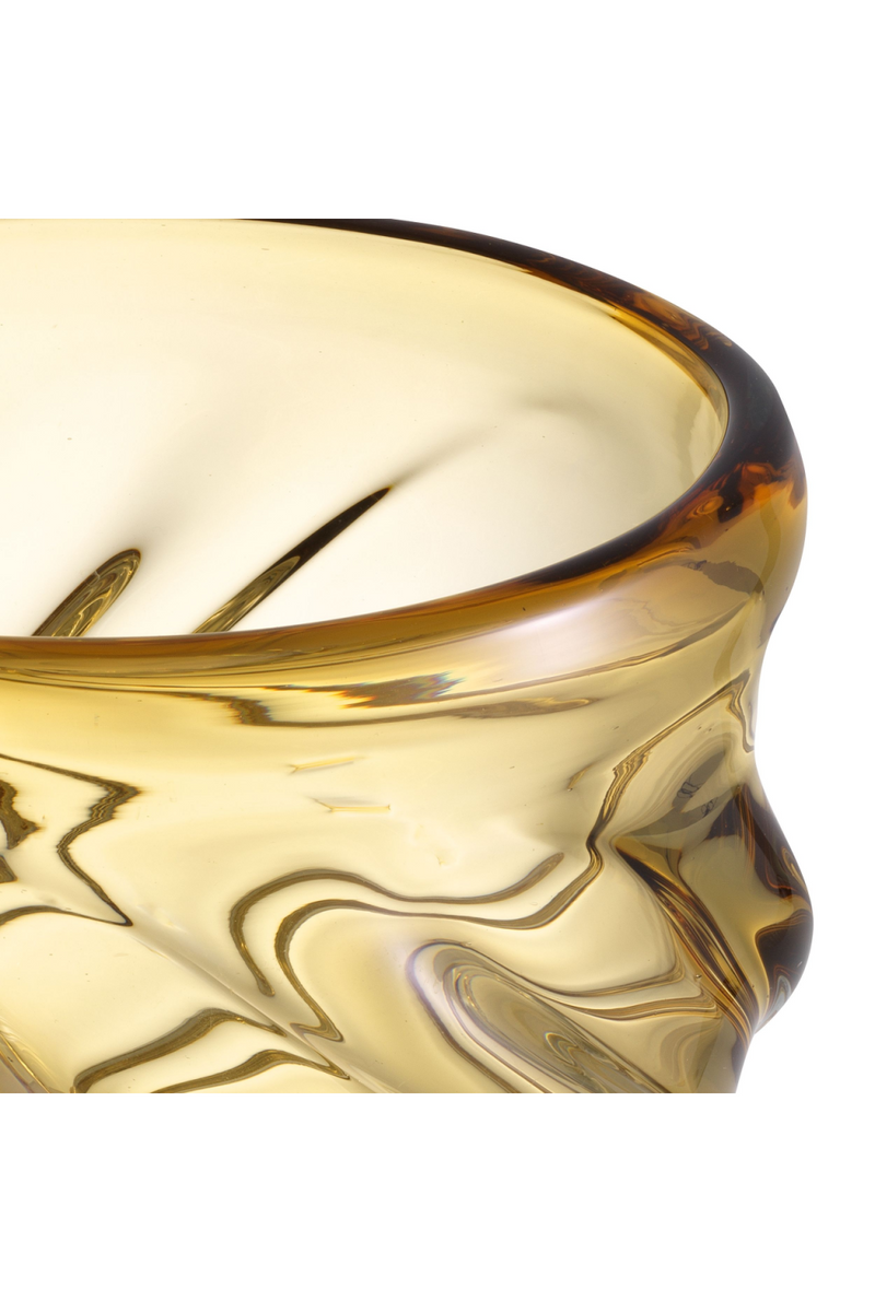 Yellow Hand-Blown Glass Vase | Eichholtz Angelito - S | Eichholtz Miami