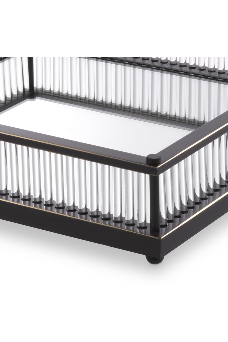 Black Mirror Bottom Square Tray | Eichholtz Cora | Eichholtz Miami