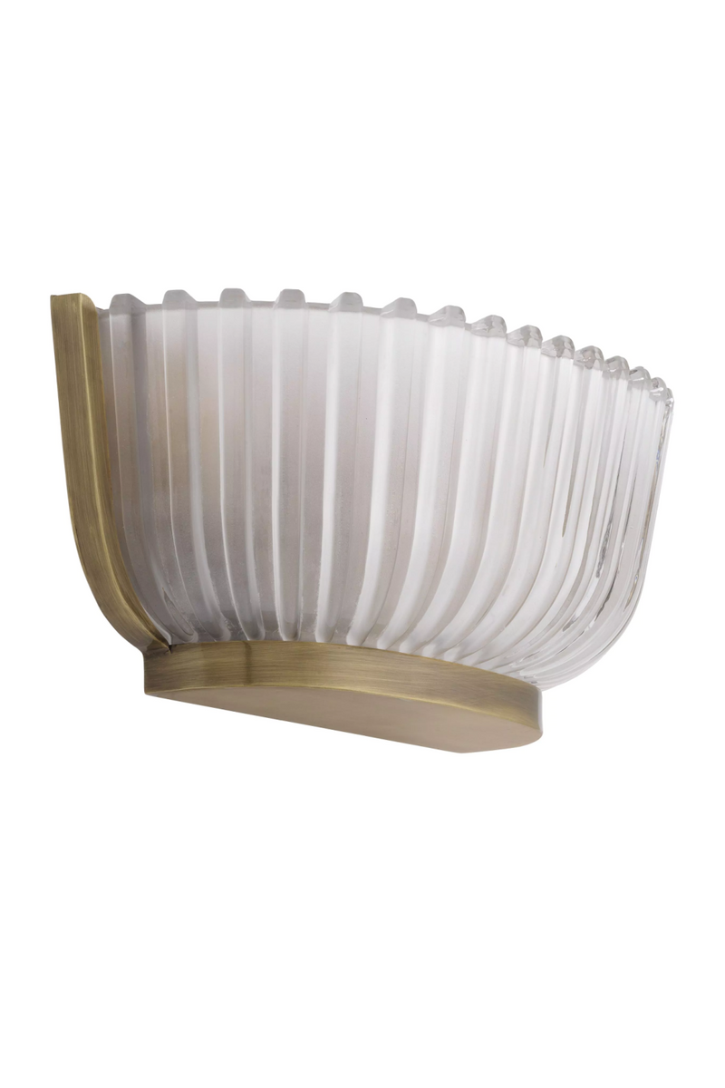 Fluted Frosted Glass Wall Lamp | Eichholtz Artos | Eichholtz Miami