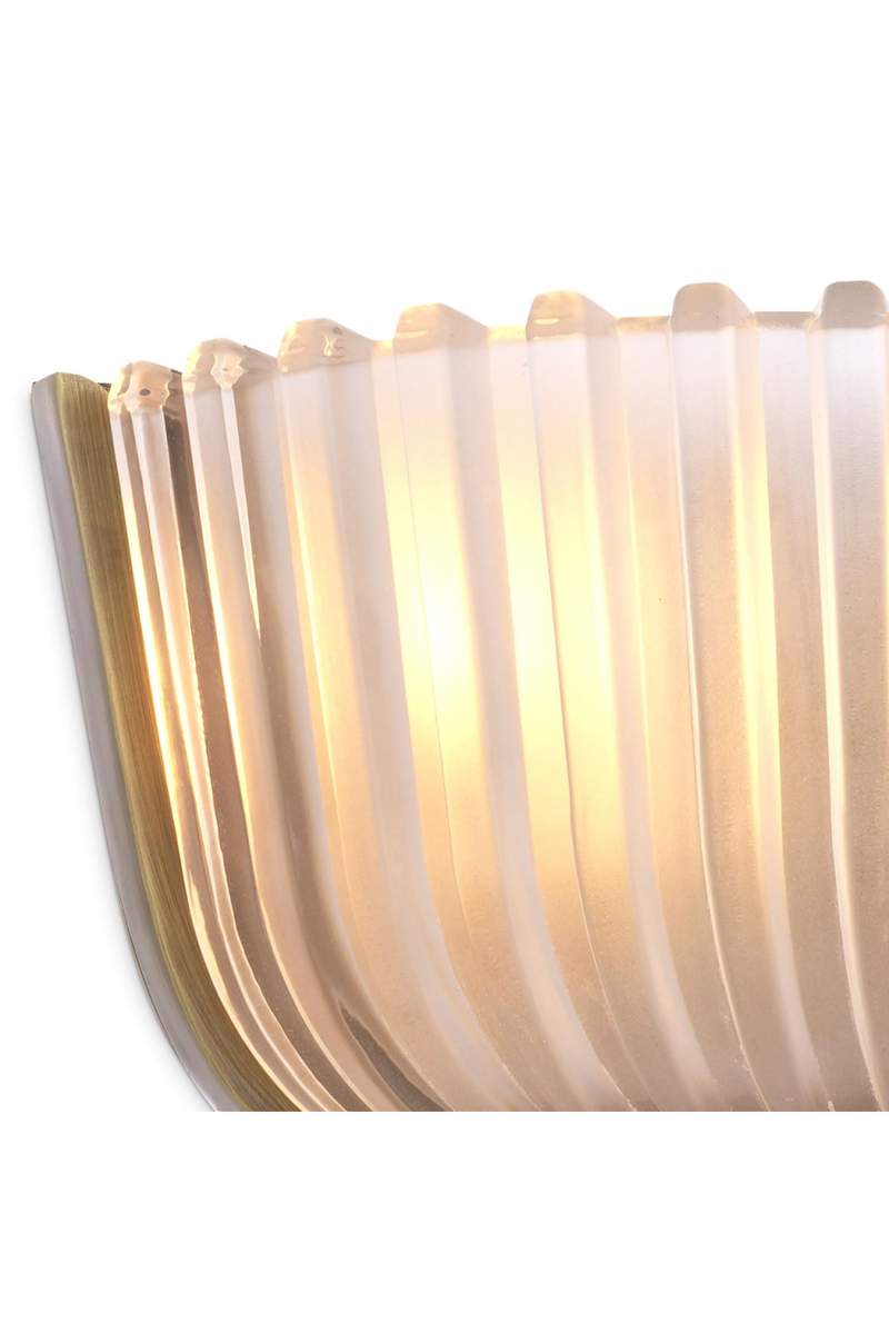 Fluted Frosted Glass Wall Lamp | Eichholtz Artos | Eichholtz Miami