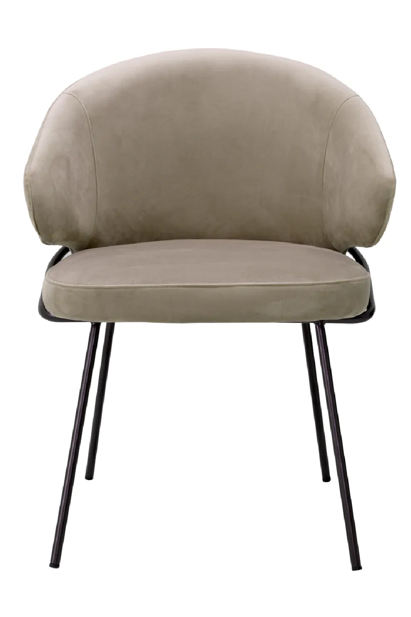 Bent Backrest Velvet Dining Chair | Eichholtz Kinley | Eichholtzmiami.com