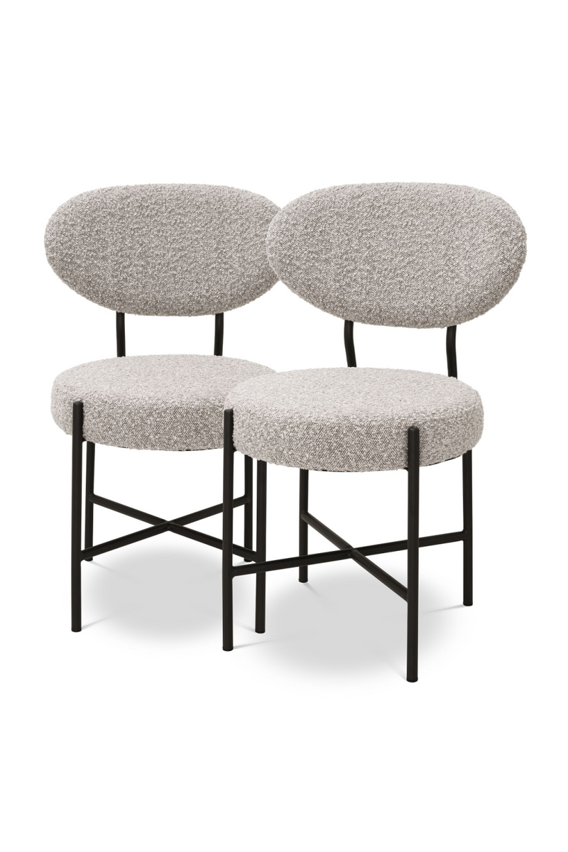 Gray Bouclé Dining Chairs (2) | Eichholtz Vicq  | Eichholtzmiami.com